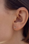 Berano earrings - cuff silver